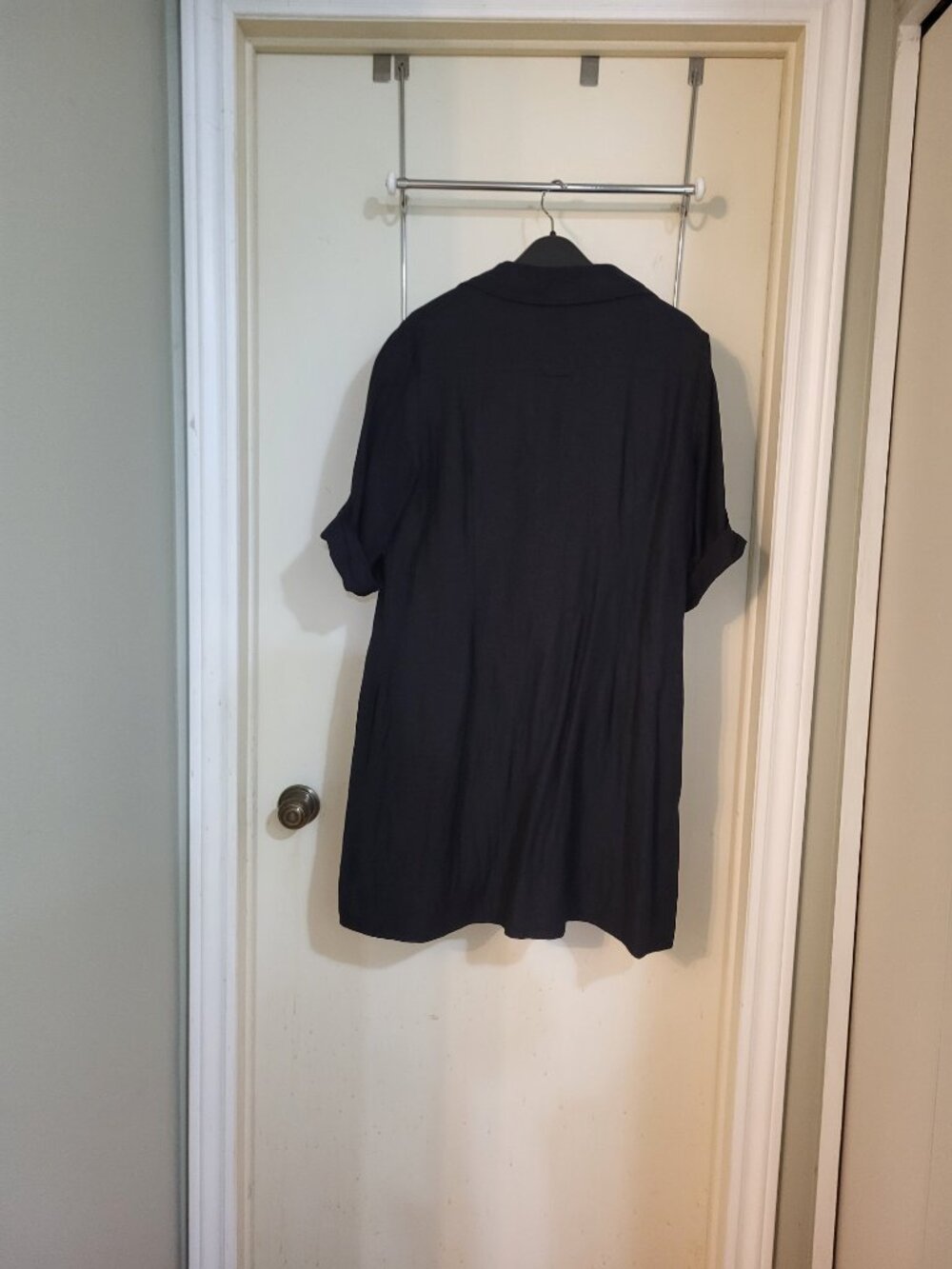Linen Blend Shirt Dress - Picture 4 of 7